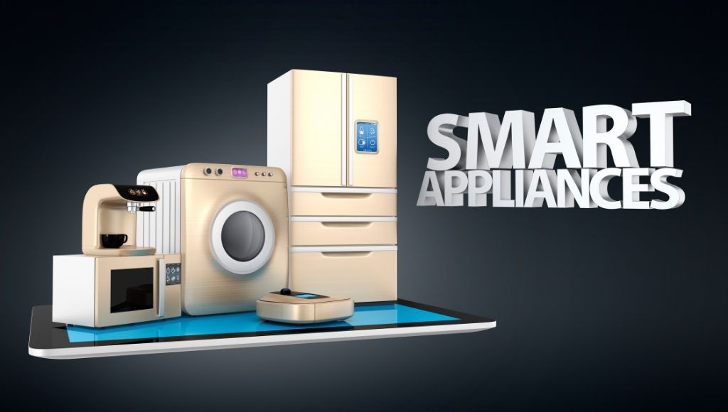 A scene of smart kitchen appliances